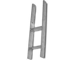 H Anker - Paaldrager Paalschoen - Stevigheid Bieden - Warmbad Verzinkt - 600 mm Lengte - Zilverkleurig — afbeelding 1