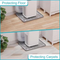 Draagbare Airco Druppelpan - Lekbak Airco - Vloer Beschermen - Antislip met Rand - 60 x 50 cm - Grijs — thumbnail 3
