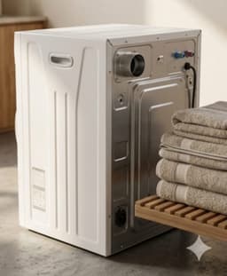 Wasdroger 3 kg – CompactDry - Wit - – CompactDry Pro 1020W Luchtafvoerdroger - Medahomestore — thumbnail 2
