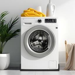 RONN® Lekbak Wasmachine - Lekbak - Anti Trillingsmat Wasmachine - Lekbak Wasmachine 60x60 - Lekbak Wasmachine Universeel - Zwart - 60cm x 60cm x 2cm — thumbnail 3