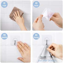 2-stuks Hangende wasmand - Opvouwbare wasmand van gaas - Opbergtas voor aan de muur - Met haak - Gemakkelijk te gebruiken - Ruimtebesparend - Geschikt voor het opbergen van vuile was thuis, kampeertrips, hotels - Wit — thumbnail 3