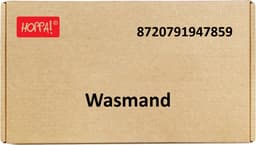 Hoppa! - Wasmand - 2 Vakken - Vintage Zwart - Uitschuifbaar en Uitneembaar — thumbnail 3