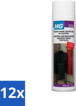 HG - Tegen Nare Geurtjes In Textiel - Natuurlijk Zuiveringsproces - Veilig Voor Alle Textiel - 400 ml - Voordeelverpakking - 12 stuks — thumbnail 4