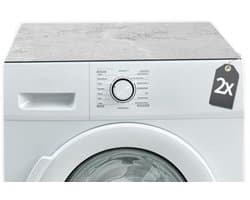 Antislip Wasmachine Beschermers Set van 2 - 60 cm Betonlook