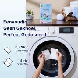 Pure Laundry Club Parfumvrije Wasstrips - 100 Wasbeurten - Hypoallergeen & Sensitive Wasmiddel Zonder Parfum - Voor Gevoelige Huid, Allergieën & Eczeem - Wasmiddeldoekjes Baby - Voor Wit, Zwart & Bonte Was — thumbnail 3