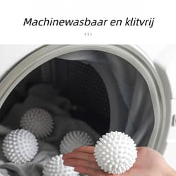 6-delige wasbal - Magic Laundry Ball Anti-klit en Anti-Knot - Gemengde kleur — thumbnail 4