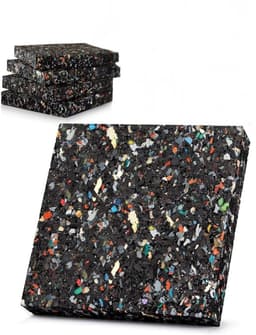 Lexium Anti Trillingsmat Wasmachine - en Wasdroger - Geluidsdempende Antislip Mat - Rubber Mat Trillingsdempers - Trillingsdempers wasmachine – Extra dik - Voetjes wasmachine & droger - Wasmachine demper – Anti trillings - vibratie - dempers pads – A — thumbnail 1