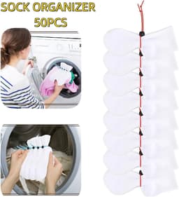 50 stuks - sokkenklemmen - Geweldige wassokkenhouder -stropdasklemmen - Organizer voor wasmachine en droger — thumbnail 4