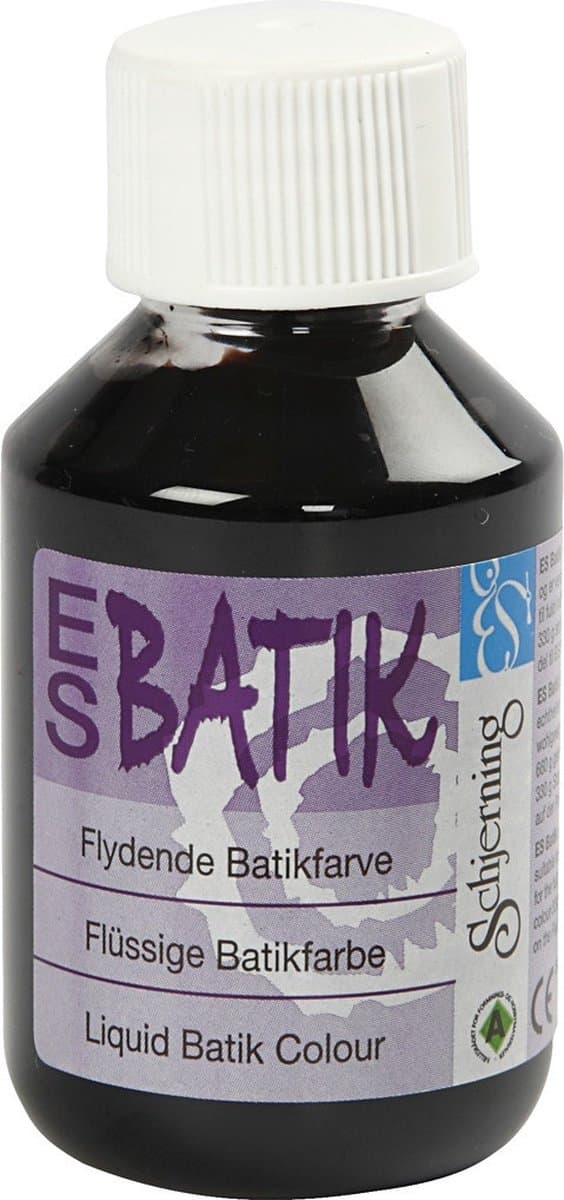 Schjerning Batikverf 100ml Zwart — afbeelding 1