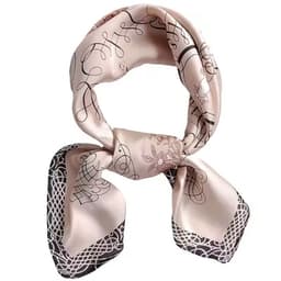 Sjaaltje - Scarf- Accessories - Dames- Bandana's- Halsdoek - Imitatie Zijde - Roos - Khaki — thumbnail 1