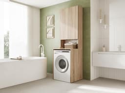 Hoge Wasruimtekast voor Wasmachine en Droger | Badkamer en Keuken Opbergkast — thumbnail 3
