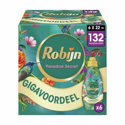 Robijn Klein & Krachtig Collections Vloeibaar Wasmiddel - Color Paradise Secret - 6 x 22 wasbeurten - Voordeelverpakking — thumbnail 1