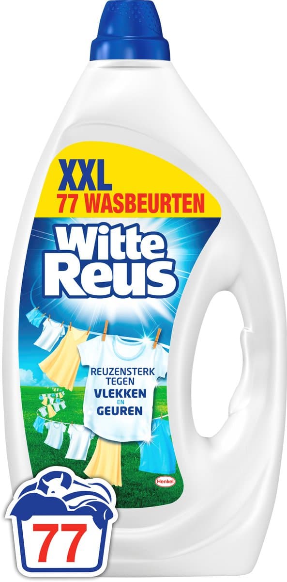Witte Reus Gel - Vloeibaar Wasmiddel - Witte Was - 77 Wasbeurten - Grootverpakking — afbeelding 1