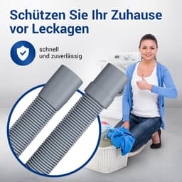 Afvoerslang 2,5 meter voor wasmachine en vaatwasser met 19/22 mm aansluiting en slanghaak — thumbnail 4