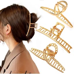 Grote Metalen Haarspeld Klemmen voor Dik en Lang Haar - 3 Stuks — thumbnail 1