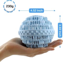 4-pack wasballen - Volledig natuurlijke wasballen zonder chemische toevoegingen, geschikt voor wasmachines - Milieuvriendelijke wasballen en alternatief voor wasmiddel, goed voor 2000 wasbeurten — thumbnail 5