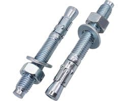 Verzinkte Wigankers - Metalen pluggen ankerbout - Zware bevestigingen maken - Hoge sterkte klasse 10.9 - M12 x 120 mm — afbeelding 1
