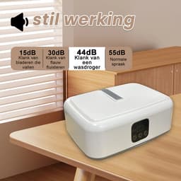 Draagbare wasdroger - Mini/compacte droger voor appartement, camper, op reis - Kleine, stille en sneldrogende machine met instelbare timer en eenvoudige installatie. — thumbnail 3
