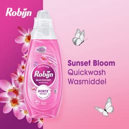 Robijn Quickwash - Vloeibaar Wasmiddel - Sunset Bloom - 3 flessen - 66 Wasbeurten - Voordeelverpakking — thumbnail 3