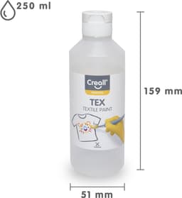 Creall Tex - Textiel- & Stoffenverf - Paars / Violet - 250ml - Machine wasbaar na fixatie - Voor T-shirts, jeans, schoenen, stoffen tassen, meubels en auto-interieurs/hemelbekleding - Gemaakt in NL - Glutenvrij — thumbnail 2