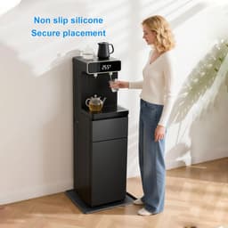 Apparaatmat Siliconen - Lekbak Mat - Bescherming Apparaten - Verhoogde Randen - 50x50cm - Zwart — thumbnail 4