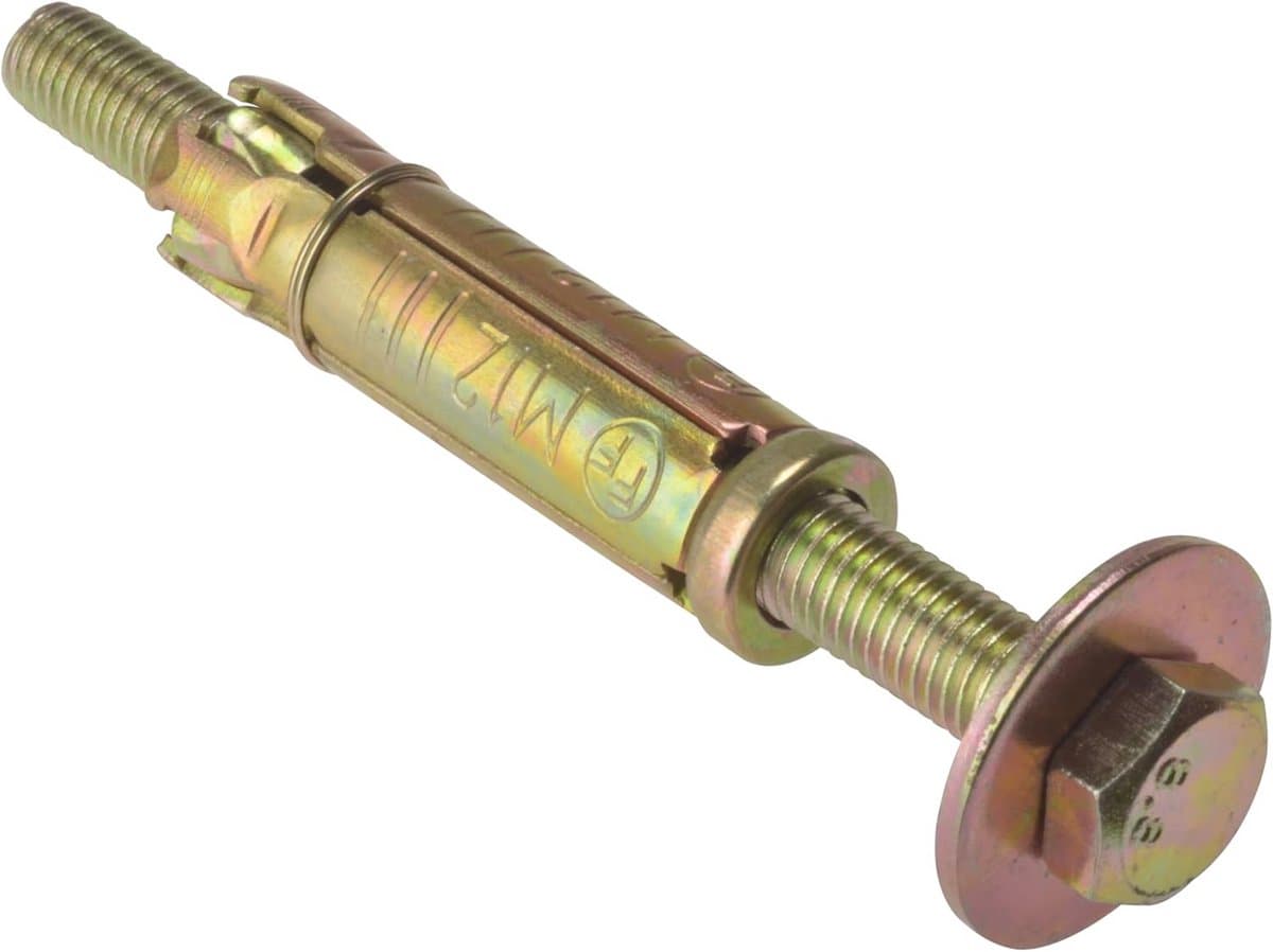 Steenanker Losse Bx M12 x 40 Zinkgeel Gepassiveerd Voor Zware Bevestiging — afbeelding 1