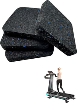 4-delige set: Anti-vibratiepads, geluiddempende matten, premium wasmachinepads, rubberen vloerbeschermers — Geschikt voor wasdrogers, meubels, kasten, enz. (100 x 100 x 10 mm) — thumbnail 1