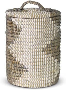 CLVP® Rieten Wasmand met Deksel - 40x40x48 cm — thumbnail 5