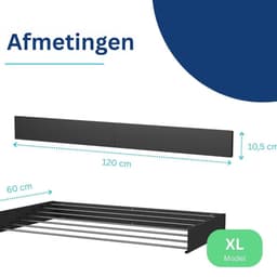 CLVP® Wanddroogrek - Droogrek Inklapbaar - Wasrek - Droogtoren - Droogrekken -Zwart — thumbnail 1