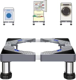 Wasmachine Verhoger - Wasmachine Opbouwmeubel - Wasmachine Sokkel - Anti Slip & Verstelbaar - Ook voor Droger, Koelkast en Vriezer - 150 Kg Draagkracht - 4 Poten - Hoogte 13-16 cm - van Imperatoris — thumbnail 1