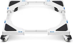 Wasmachine Verhoger - Wasmachine Opbouwmeubel - Wasmachine Sokkel - Anti Slip & Verstelbaar Waswagen van 40 tot 60 cm - Ook voor Droger, Koelkast en Vriezer - 200 Kg Draagkracht - 4 Vergrendelbare Wielen - van Imperatoris — thumbnail 1