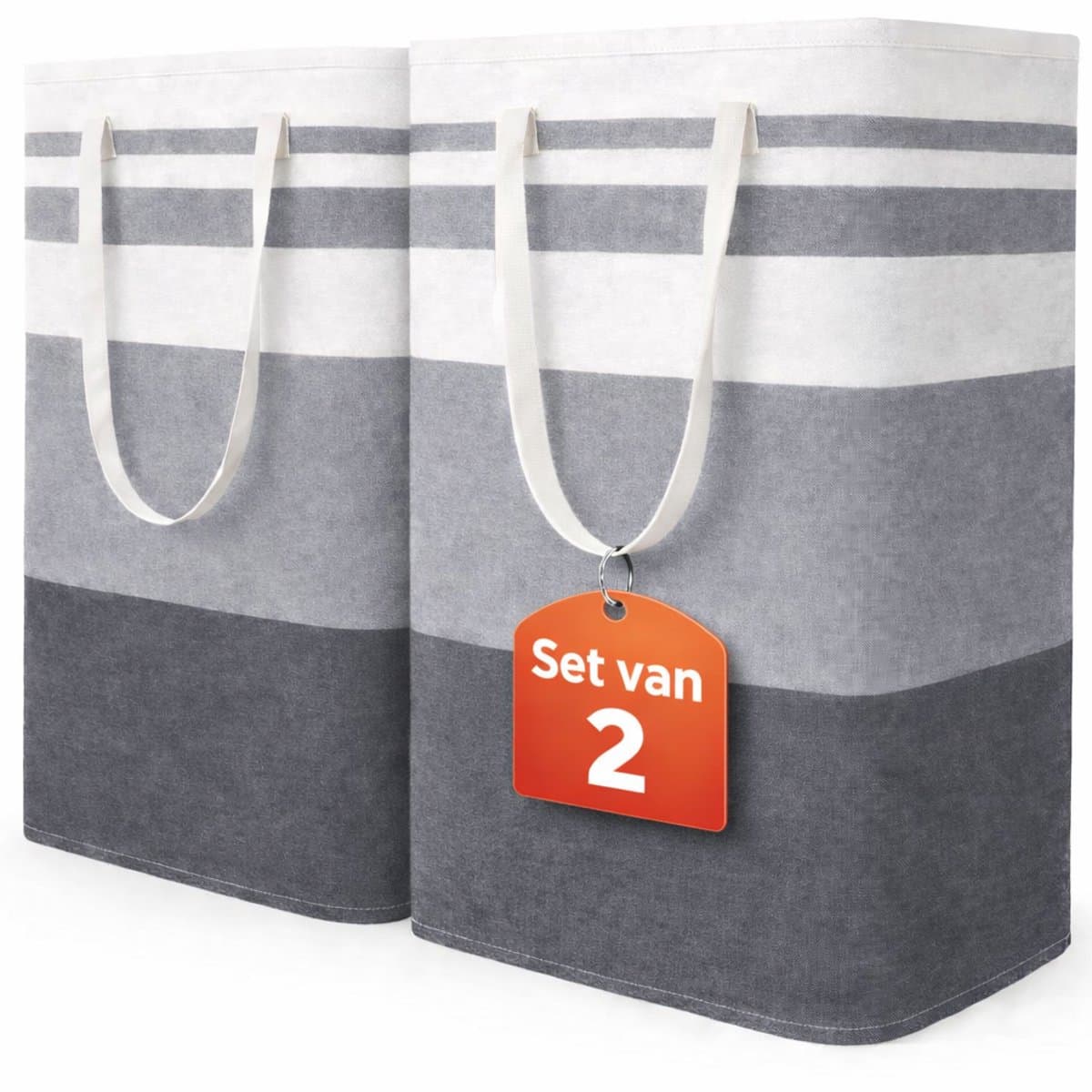 Wasmand 2 Pack - 75L - Opvouwbaar - Wassorteerder - Wasmanden - Opvouwbare Wasmand - Laundry Basket — afbeelding 1