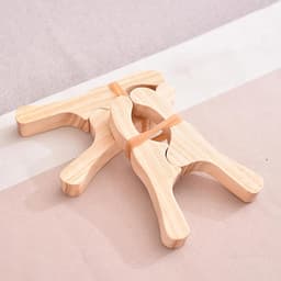 Houten Wasknijpers - Kleding Knijpers - Huishoudelijk Gebruik - Natuurlijk Materiaal - 12 x 8 cm - Houtkleur — thumbnail 4