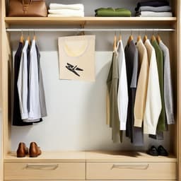 Wasknijper Opbergtas - Klemmen Organizer - Wassen Ophangen - Met Ophanghaak - 35x26cm - Beige — thumbnail 3
