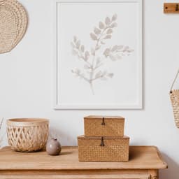 CLVP® Rieten Wasmand met Deksel - 36x23x17 CM — thumbnail 4