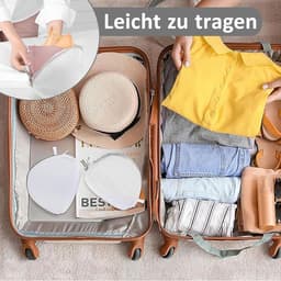 Allecto Premium - Set van 4 wasnetten met ritssluiting voor beha's en fijne was - Grijs - Beschermt lingerie en ondergoed - Wasmachinebestendig — thumbnail 3