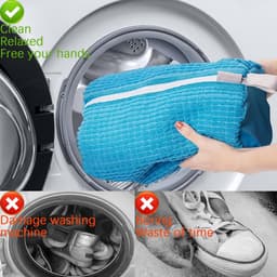 Herbruikbare Waszak voor Schoenen - Wasnet voor Wasmachine - Sneakers Wassen — thumbnail 2