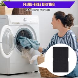 6-delige warmtepompdrogerfilterset - 244×155×10 mm - Accessoires voor wasdrogers - Sponsfilter voor condensorwasdroger - Geschikt voor Beko 2964840100, Grundig, Elektra Bregenz en Blomberg DSX83410W, DE8635RX — thumbnail 4