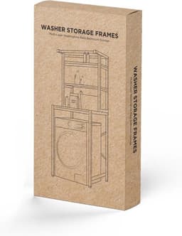 RFWR® Wasmachine Rek 3-laags Zwart – Ruimtebesparend en Vochtbestendig Opbergmeubel — thumbnail 4