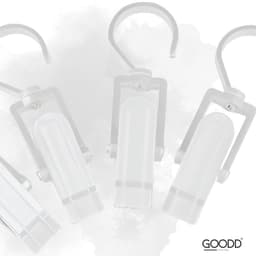 GOODD® - Wasknijpers - Knijpers - 10 Stuks - Met haak - Anti slip - Wit - Wasrek knijpers — thumbnail 3