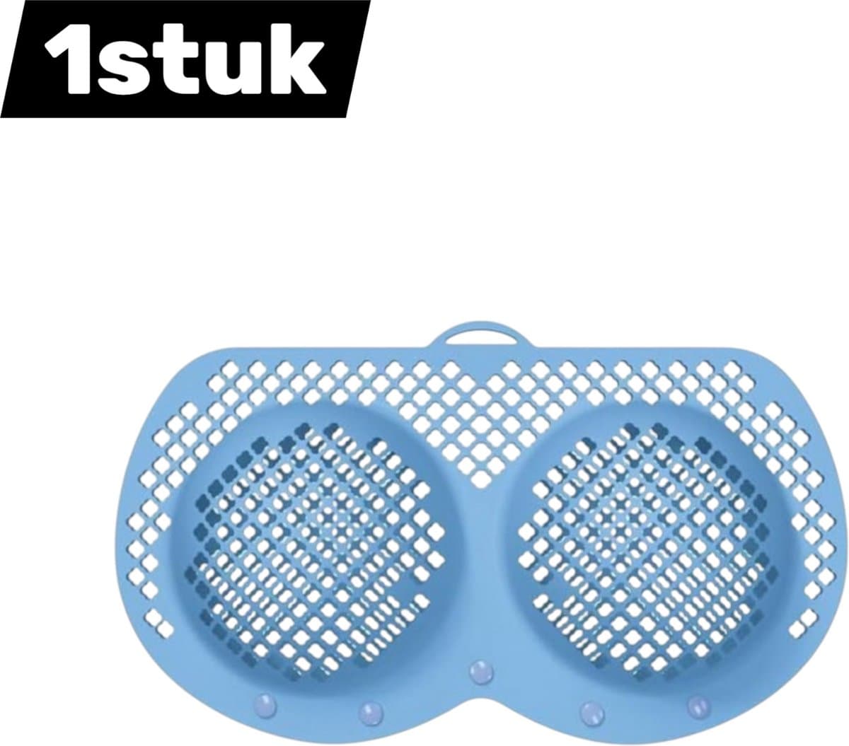 1stuk - Siliconen waszak voor bh's - Waszak voor lingerie - Beschermer voor lingerie voor dames - Geschikt voor wasmachine/droger - Vormvast - Blauw — afbeelding 1