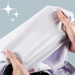 set van 2 fijnmazige wasnetten voor de wasmachine - waszakken 40 x 50 cm met koordstopper voor delicaat wasgoed - truien, jassen, overhemden, sokken. — thumbnail 2