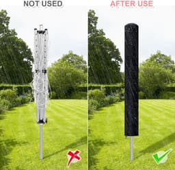 Duurzame beschermhoes voor droogmolen - waterdicht en uv-bestendig - 1 stuk - Oxford-weefsel — thumbnail 2