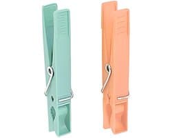 Ibenzoa® Veelzijdige en praktische wasknijpers voor binnen en buiten in oranje en , set van 24 stuks