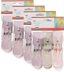 Gerimport handdoek knijpers - set 12 stuks - pastel tinten - 8 x 12 x 12 cm - kunststof — thumbnail 1