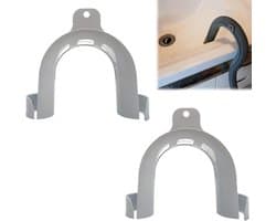 U-vormige Drain Hose Guide en Beugel voor Afvoerslang, Kunststof Afvoerslang Houder met U-vormige Ondersteuningboog