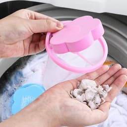 Narimano® Wasmachine Filter Zak, Lint Mesh Zakken - Catcher Bloemen - Haar Filter Net Pouch Herbruikbare Hair Remover Tool (2 stuks) — thumbnail 1