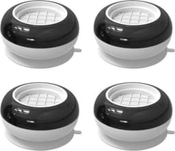 Wasmachine Verhoger - Wasdroger - Koelkast Verhoger - Met Wielen - Ombouw - 4 Stuks - Wit — thumbnail 1
