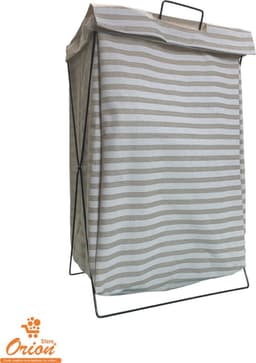 Wasmand - Wasmanden - wasmand inklapbaar - Opvouwbare Wasmanden - 36cm * 28cm * 59cm, IJzeren Pijpenrek — thumbnail 2