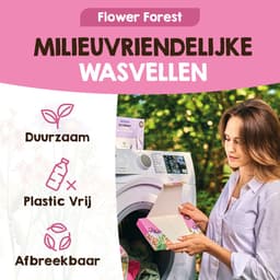 Mr. Green Mind Wasstrips ECO 360 Wasbeurten bloemig Flower Forest Milieuvriendelijke Wasmiddeldoekjes Wasvellen Wasmiddel Voordeelverpakking incl. wasverzachter — thumbnail 5